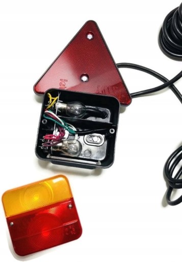 LAMPY TYLNE ZESPOLONE PRZYCZEPA MAGNES TRÓJKĄT