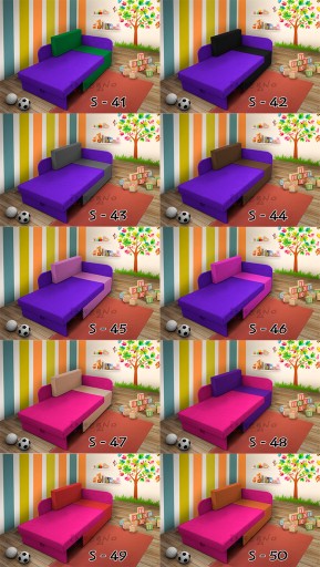 Łóżko dla dziecka, narożnik KUBUŚ, kanapa, sofa