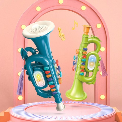 8-tonowy instrument muzyczny zielony klarnet