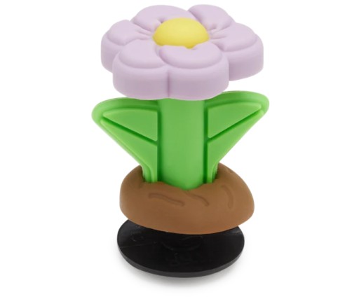 Jibbitz Charms Pin Украшение Pin для обуви Crocs Фиолетовый 3D цветок