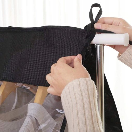 большой черный чехол для вешалки CLOTHING