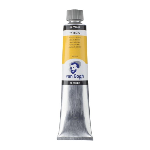 Farba Olejna VAN GOGH artystyczna wydajna Talens 200ml AZO ŻÓŁTY CIEMNY 270