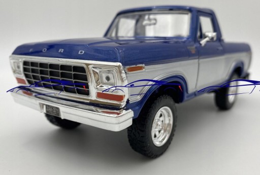 Ford Bronco (открытый верх) 1978 1:24 Motormax 79372