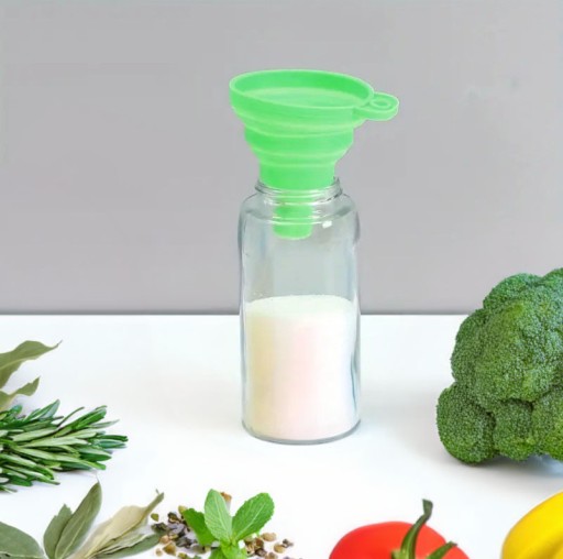 СКЛАДНАЯ СИЛИКОНОВАЯ КУХОННАЯ ВОРОНКА ДЛЯ МАСЛА ДЛЯ ЖИДКОСТИ ДЛЯ БАНОЧЕК ГАРМОНИКА