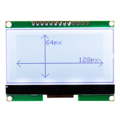 Wyświetlacz LCD graficzny 128x64px szary COG SPI ST7565R