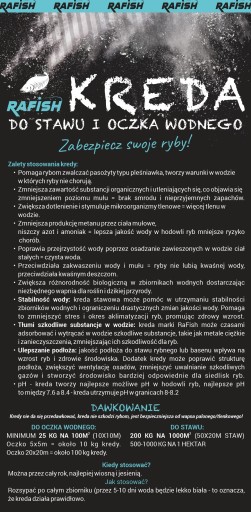 10 КГ МЕЛ ДЛЯ ПРУДА И ВОДЫ Прудовая рыба, карбонат извести
