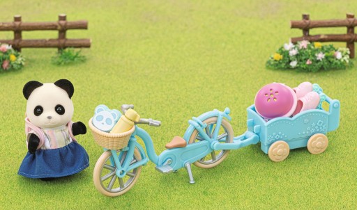 SYLVANIAN Families НА ВЕЛОСИПЕДЕ С ПАНДОЙ 5652