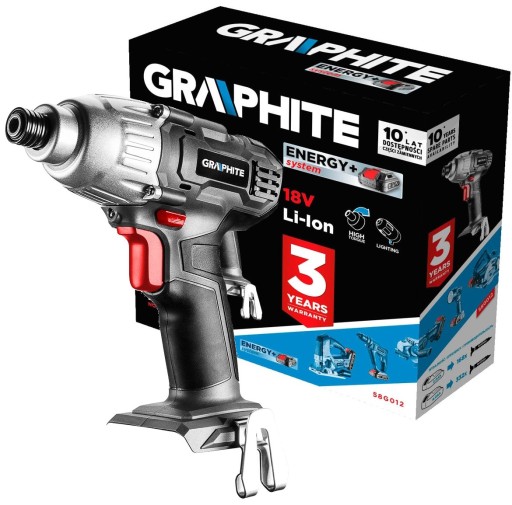 Аккумуляторный ударный винтоверт GRAPHITE 180 Нм