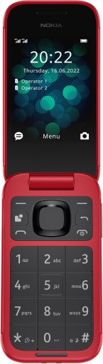 Телефон NOKIA 2660 раскладной красный
