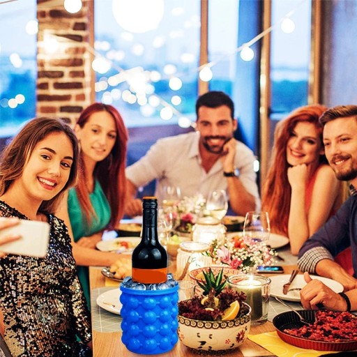 ИЗГОТОВИТЕЛЬ ДЛЯ КУБИКА ЛЬДА ВЕДРО ДЛЯ КУБА ЛЬДА СИЛИКОНОВАЯ ФОРМА ДЛЯ ВЕДРА 2в1