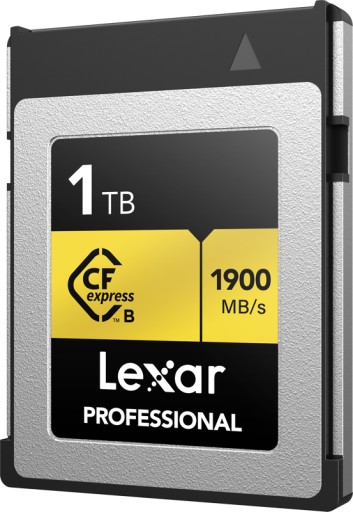 Карта Lexar CFexpress Pro Gold R1900/W1500 емкостью 1 ТБ
