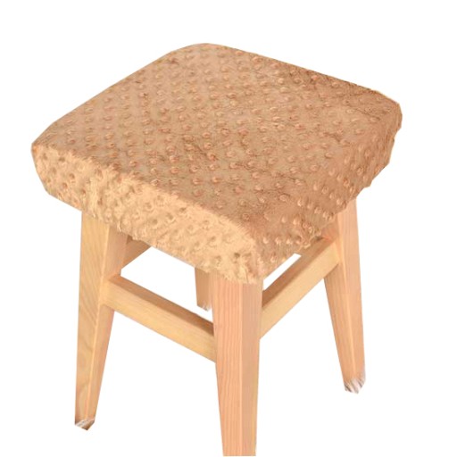 Kwadratowy POKROWIEC na stołek 30×30 MINKY seledyn