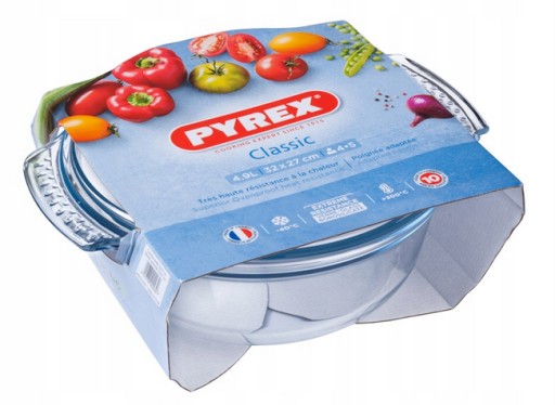 КРУГЛЫЙ ПРОЧНЫЙ СОсуд С КРЫШКОЙ 5 Л PYREX