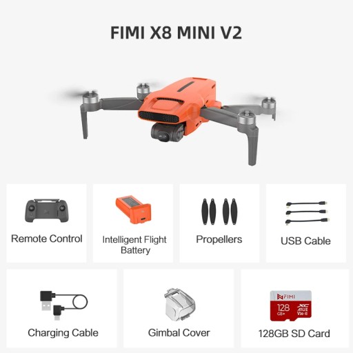 FIMI X8 MINI профессиональная 3-осевая камера для дрона с подвесом, WIFI и