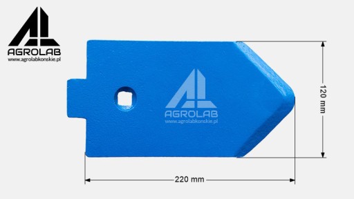Острие сошника Lemken Smaragd БОР СТАЛЬ