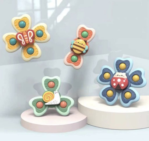 ИГРУШКИ ДЛЯ ДЕТЕЙ НА ПРИСОСКЕ СПИННЕРЫ x4