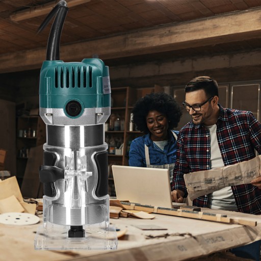 FREZARKA KRAWĘDZIOWA 800W 30000r/min 6.35mm Z 15SZT. FREZÓW