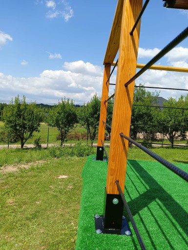 PODSTAWA SŁUPA PRZYKRĘCANA, KOTWA 70x70mm CZARNA OCYNK + MALOWANA PROSZKOWO