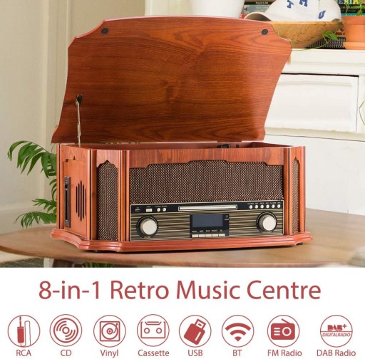 SHUMAN MC-269DBT 8 В 1 3-СКОРОСТНОЙ ПРОИГРЫВАТЕЛЬ С ЦИФРОВЫМ РАДИО DAB FM