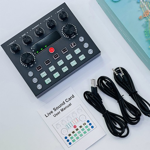 ВНЕШНЯЯ ЗВУКОВАЯ КАРТА USB DJ ЗВУКОВАЯ МИКШЕРНАЯ КОНСОЛЬ