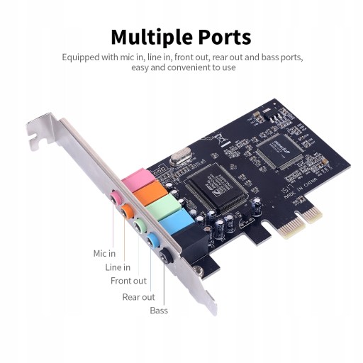 5.1-канальная настольная звуковая карта PCI-E CMI8738