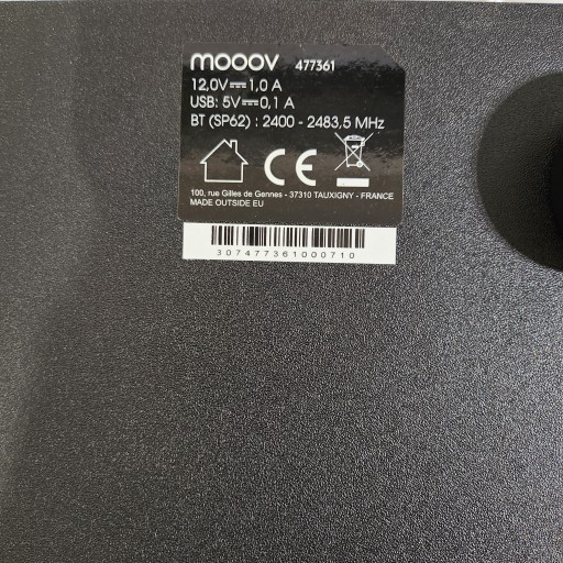 Проигрыватель Mooov с динамиками и Bluetooth, коричневый 33/45/78