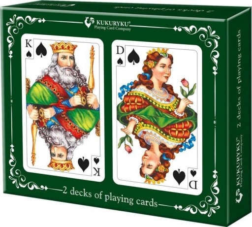 Традиционные игральные карты 2 колоды 54 карты 5+ кукуруза