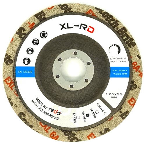 ДИСК XL-RD 126Х22 6А ТКАНЬ СЖАТАЯ НЕТКАНАЯ СРЕДНЯЯ 3М