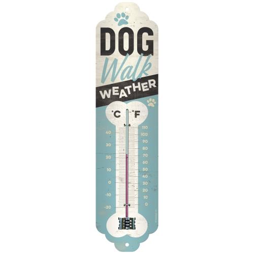 Retro Termometr ścienny Dog Walk Weather