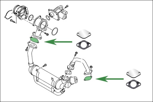 Заглушки EGR 1.9 2.5 TDi AUDI SEAT SKODA VW - 5 мм