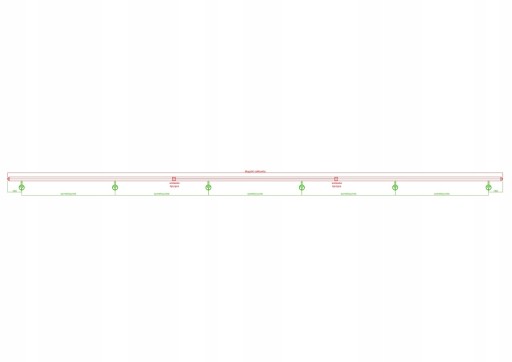 Poręcz ścienna, schodowa, okrągła L 720cm, czarna, biała, grafit, LOFT