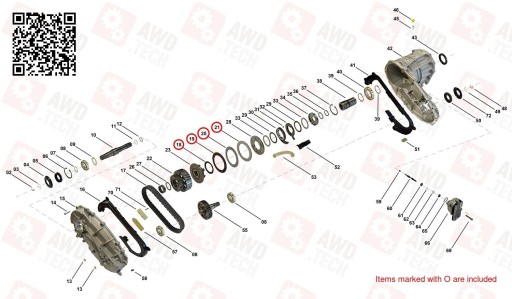 Комплект фрикционных дисков (BMW ATC350 ATC450/Porsche PL72 ATC)