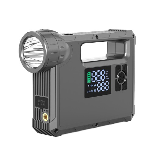 CHOETECH JUMP STARTER БУСТЕРНЫЙ КОМПРЕССОРНЫЙ НАСОС POWERBANK 8000 мАч ФАКЕЛ