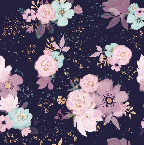SPODNIE przeciwdeszczowe PODWINIĘCIE magnolie peonie kwiaty, bukiety r. 104