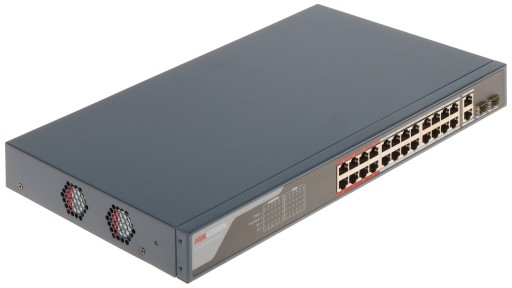 SWITCH POE DS-3E1326P-EI(V2) 24-PORTOWY SFP Hikvis