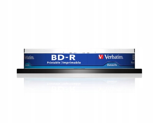 Диски Blu-ray Verbatim BD-R емкостью 25 ГБ, торт для печати 10
