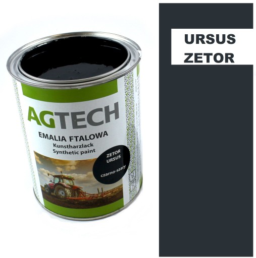 FARBA CZARNO SZARA lakier na silnik URSUS ZETOR AGTECH 0,8l