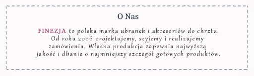 opaska dziecięca do chrztu KLARA