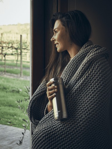 Contigo Luxe kubek termiczny z blokadą na kawę 470ml - Stainless Steel