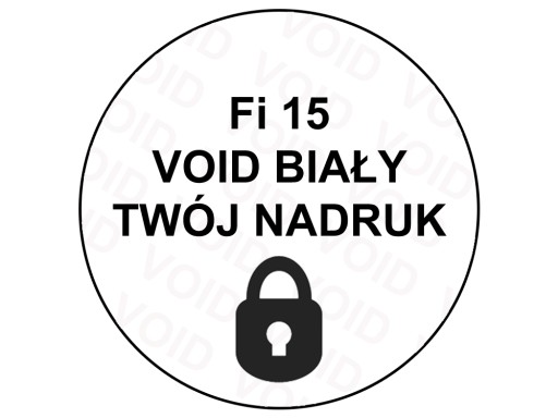 НАКЛЕЙКИ VOID УПЛОТНЕНИЯ БЕЛЫЕ Fi15 250 ШТ.