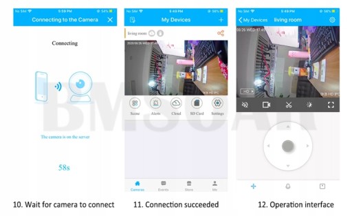 БЕСПРОВОДНАЯ ВНЕШНЯЯ Поворотная камера WIFI 5 Мпикс.