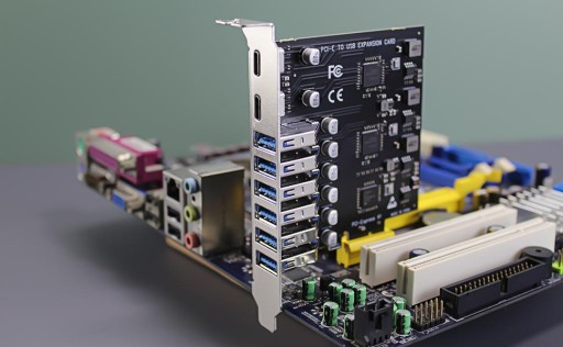 8-портовая плата адаптера USB 3.0 PCIe (2 USB-C и 6 USB-A)
