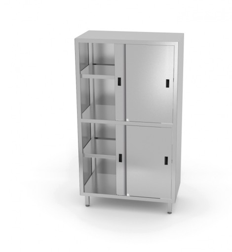 ШКАФ ИЗ НЕРЖАВЕЮЩЕЙ СТАЛИ С РАЗДЕЛИТЕЛЕМ 80x50x180