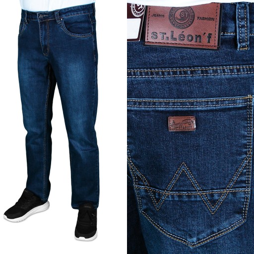SPODNIE MĘSKIE JEANSOWE W 40 L 32 W104 -106 cm
