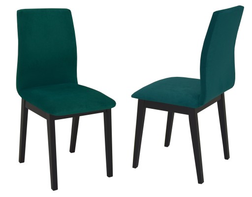 6x бархатных стульев GREEN с массивной обивкой + РАСШИРЯЕМЫЙ стол 80x120/160