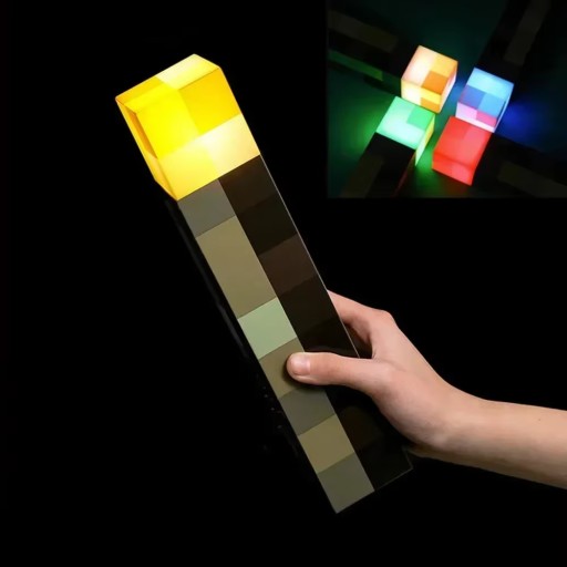 MINECRAFT ФАКЕЛ ЛАМПА ФИГУРКА ИГРУШКА