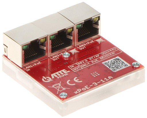 Коммутатор POE Atte xPOE-3-11A, 3-портовый удлинитель