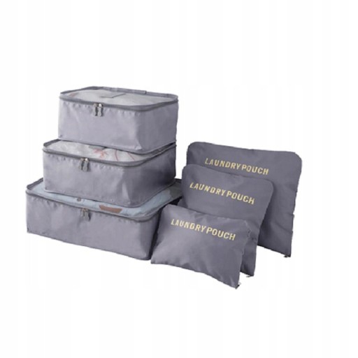 L352 Косметичка Travel Organizer Серая 6 шт.