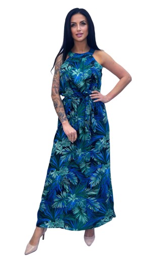 Итальянский воздушный пляжный этно БОХО макси Long LEAVES