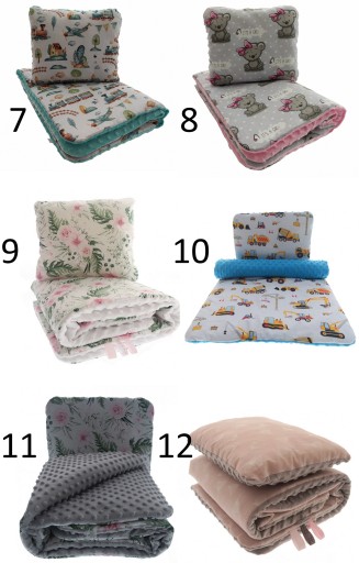 Комплект для коляски Одеяло 50х75+30х35 Minky+вышивка